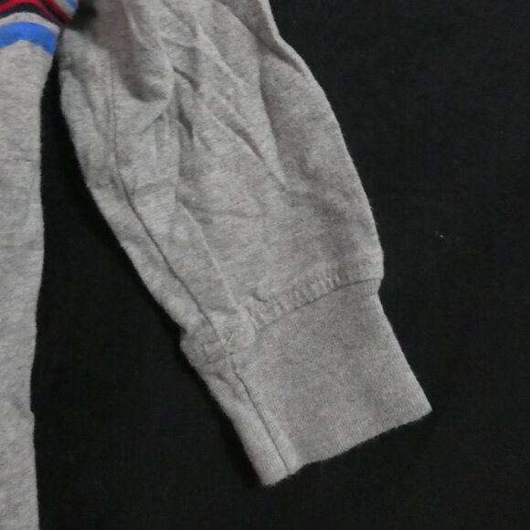 OLD NAVY | 4T | Grey Long Sleeve Shirt With Colorful Stripes | Preloved - Picture 15 of 16